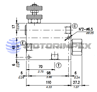 Регуляторы расхода VPR/ET/RL с обратным клапаном