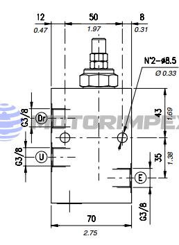 Редукционные клапаны VRPRL с обратным клапаном