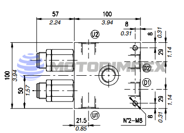 Dual counterbalance valves VABAL