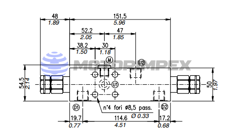 Тормозные клапаны двустороннего действия VODL/SC/CC/F1/C 1116