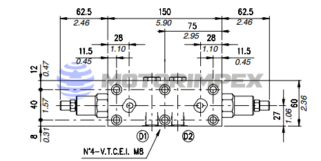 Тормозные клапаны двустороннего действия VODL/SC/F