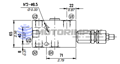 Тормозные клапаны одностороннего действия VOSL/CC