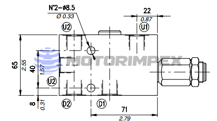 Тормозные клапаны одностороннего действия VOSL и VOSL/F