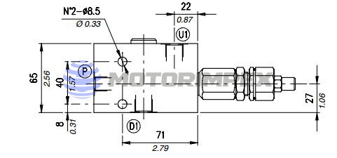 Тормозные клапаны одностороннего действия VOSLP/CC и VOSLP /SC/CC