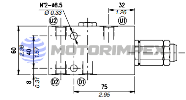 Single counterbalance valves VOSL/SC/CC and VOSL/SC/CC/C1116