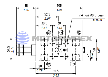 Single counterbalance valves VOSL/SC/CC/F/C1116