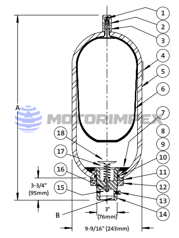 Гидроаккумуляторы баллонные TBR50
