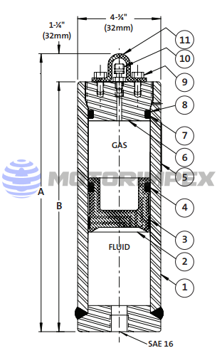 Гидроаккумуляторы поршневые 047AT30