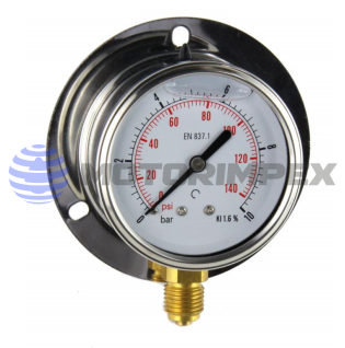 Манометры глицеринонаполненные MGE.B с задним фланцем