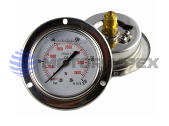 Манометры глицеринонаполненные MGE.F с передним фланцем