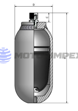 Гидроаккумуляторы мембранные H