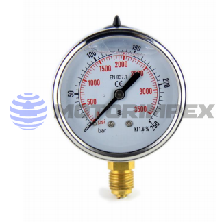 Манометры радиальные глицеринонаполненные MGE.R