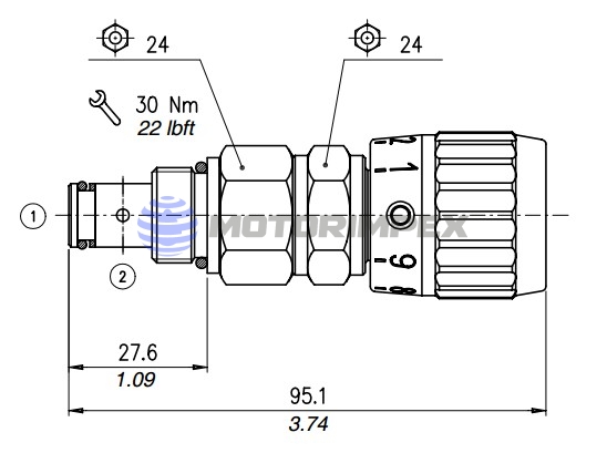 Картриджні дроселі NTA зі зворотним клапаном