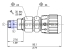Catridge needle valve NTA with a check valve