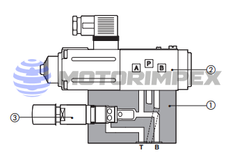 Монтажная плита 020524 PIASTRA с предохранительным клапаном CART M5 для пропорциональных регуляторов расхода QVHZO-A