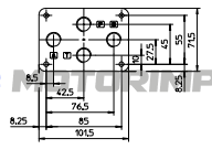 Монтажные плиты BA для клапанов и гидрораспределителей DH, DHI, DHE, DHA, DHW, DHQ, DLOH, DLEH, QV, RZMO, RZGO, DHZO, DLHZO и QVHZO