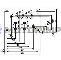 Монтажные плиты BA для гидрораспределителей DP, DPH, DPHI, DPHE, DPHA, DPHW и DPZO