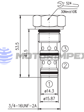 Картриджные гидрозамки CPV08-3A