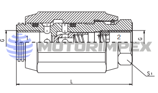 Дроссели DROK с обратным клапаном
