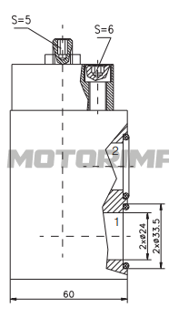 Дроссели DROK16Р с обратным клапаном