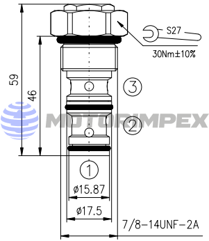 Картриджные клапаны последовательности PSV10-3H