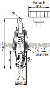 Картриджные предохранительные клапаны RV22-2A