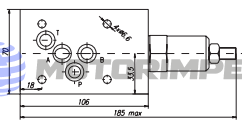 Тормозные клапаны одностороннего действия OWC10M-25