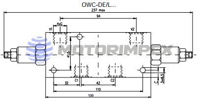 Тормозные клапаны одно- и двустороннего действия OWC-E/L