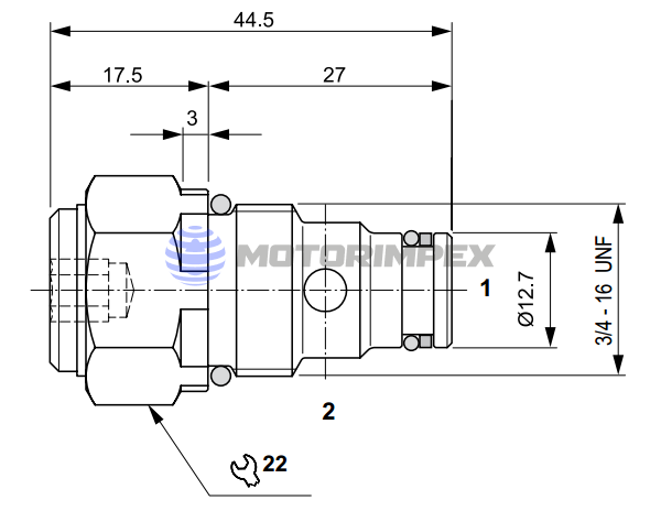 Картриджные гидрозамки CRU04