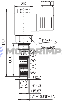 Картриджные гидрораспределители EV 58-4A