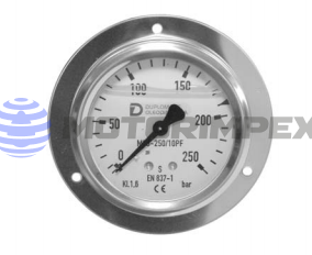 Манометры глицеринонаполненные M63 с передним фланцем