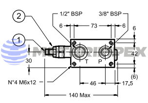 Монтажные плиты P2 с предохранительным клапаном