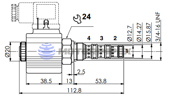 Картриджные гидрораспределители C4V0422
