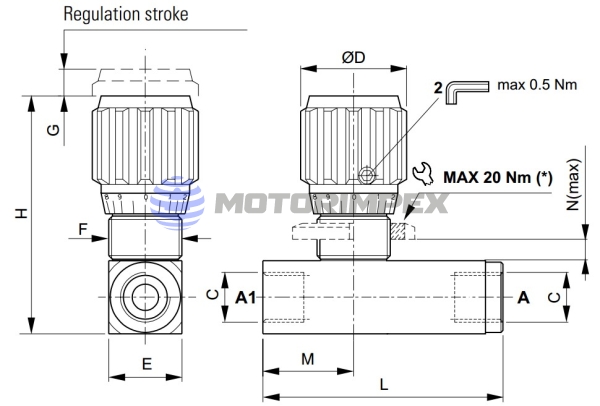 Дроссели VS и ST с обратным клапаном