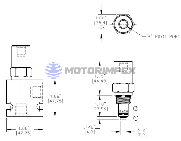 Картриджные гидрозамки POCX