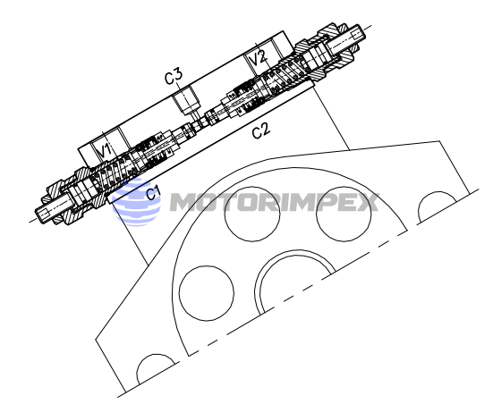 Тормозные клапаны A-WB-C-DE-VFF-FM-12-14 двустороннего действия для гидромоторов