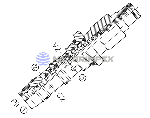 Картриджные тормозные клапаны WBC-40-CC-RPV 9