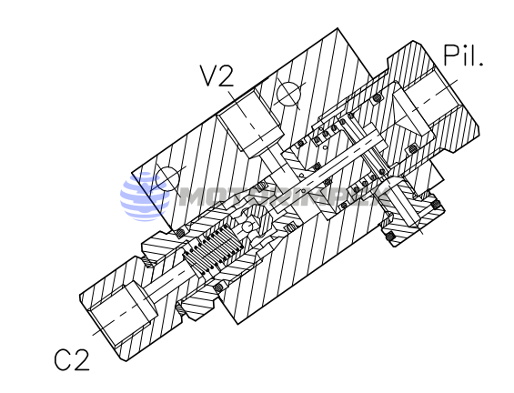 Гидрозамки одностороннего действия VNR-SO-SE-PS