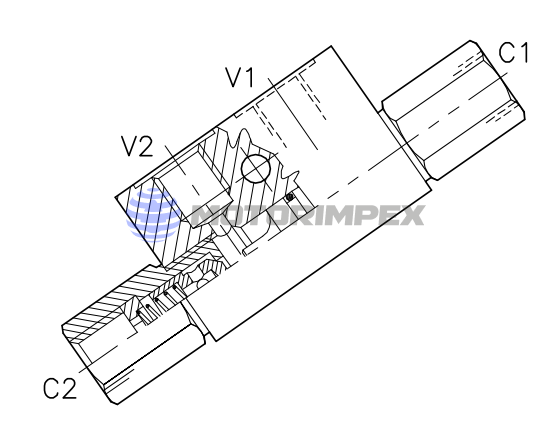 Гидрозамки одностороннего действия VNR-SO-SE-L