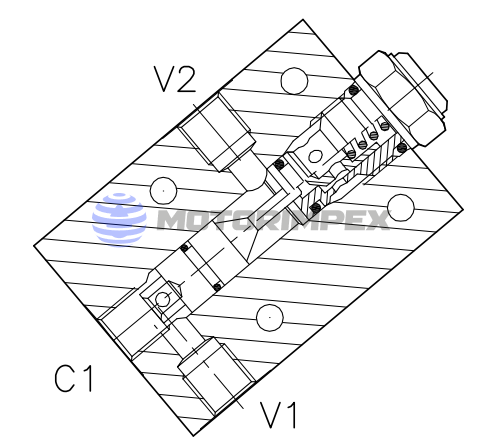 Гидрозамки одностороннего действия VNR-C-SO-SE-FC1