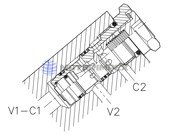 Гидрозамки одностороннего действия VNR-C-SO-SE-50-SP-FCB
