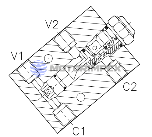 Гидрозамки одностороннего действия VNR-C-SO-SE