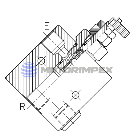 Дроссели VST-UD-T-45-C с обратным клапаном