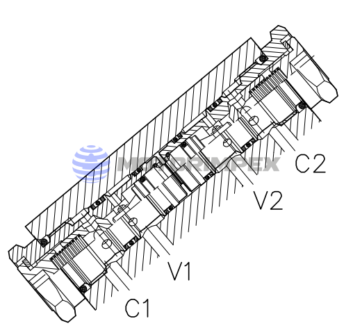 Гидрозамки двустороннего действия VNR-C-SO-DE-50-SP-FCB