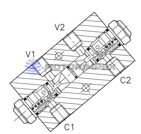 Гидрозамки двустороннего действия VNR-C-SO-DE