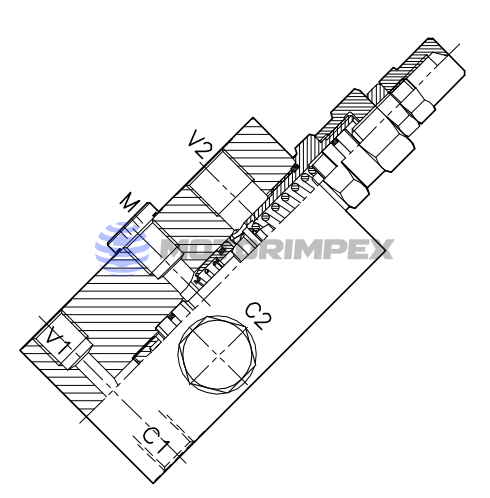 Тормозные клапаны WB-SE-38-L-14FCB одностороннего действия