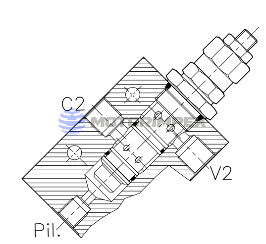 Тормозные клапаны WBC-C-SE-14 одностороннего действия