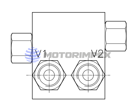 Предохранительные клапаны VSW-VMP-DII-78-14UNF-FM-78UNF двустороннего действия для гидромоторов