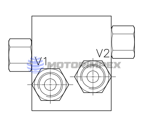 Предохранительные клапаны VSW-VMP-DII-12-FM двустороннего действия для гидромоторов