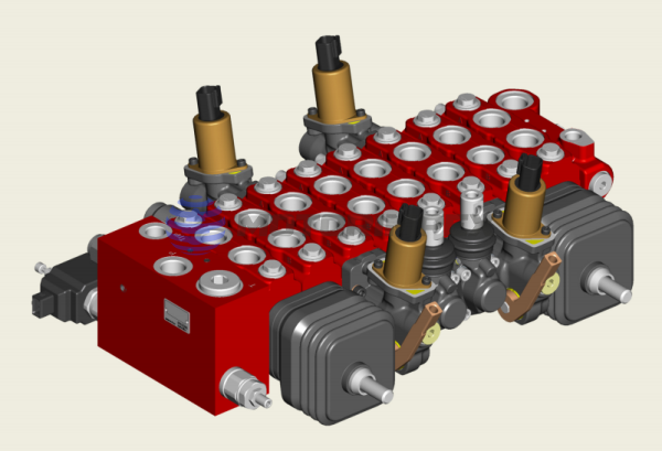 Пропорциональные секционные гидрораспределители HDS16